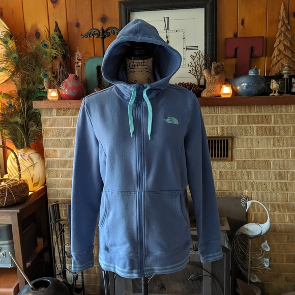 The North Face Jackets & Blazers - North Face zip up pocket hoodie indigo blue